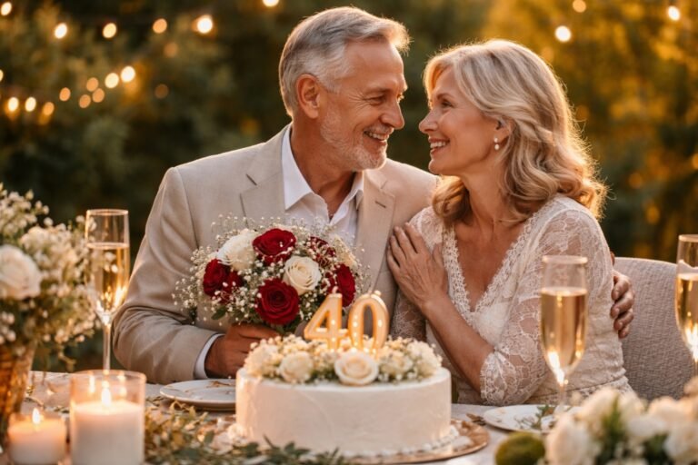 A los 40 años de casados qué bodas se celebran