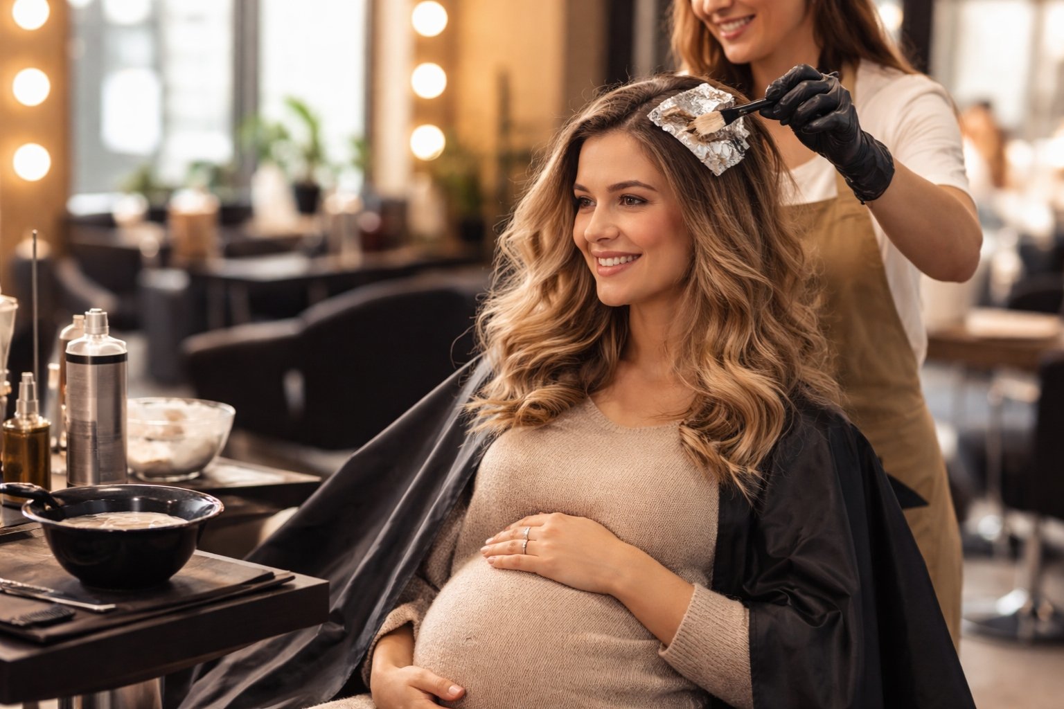 A los cuántos meses de embarazo puedo pintarme el cabello