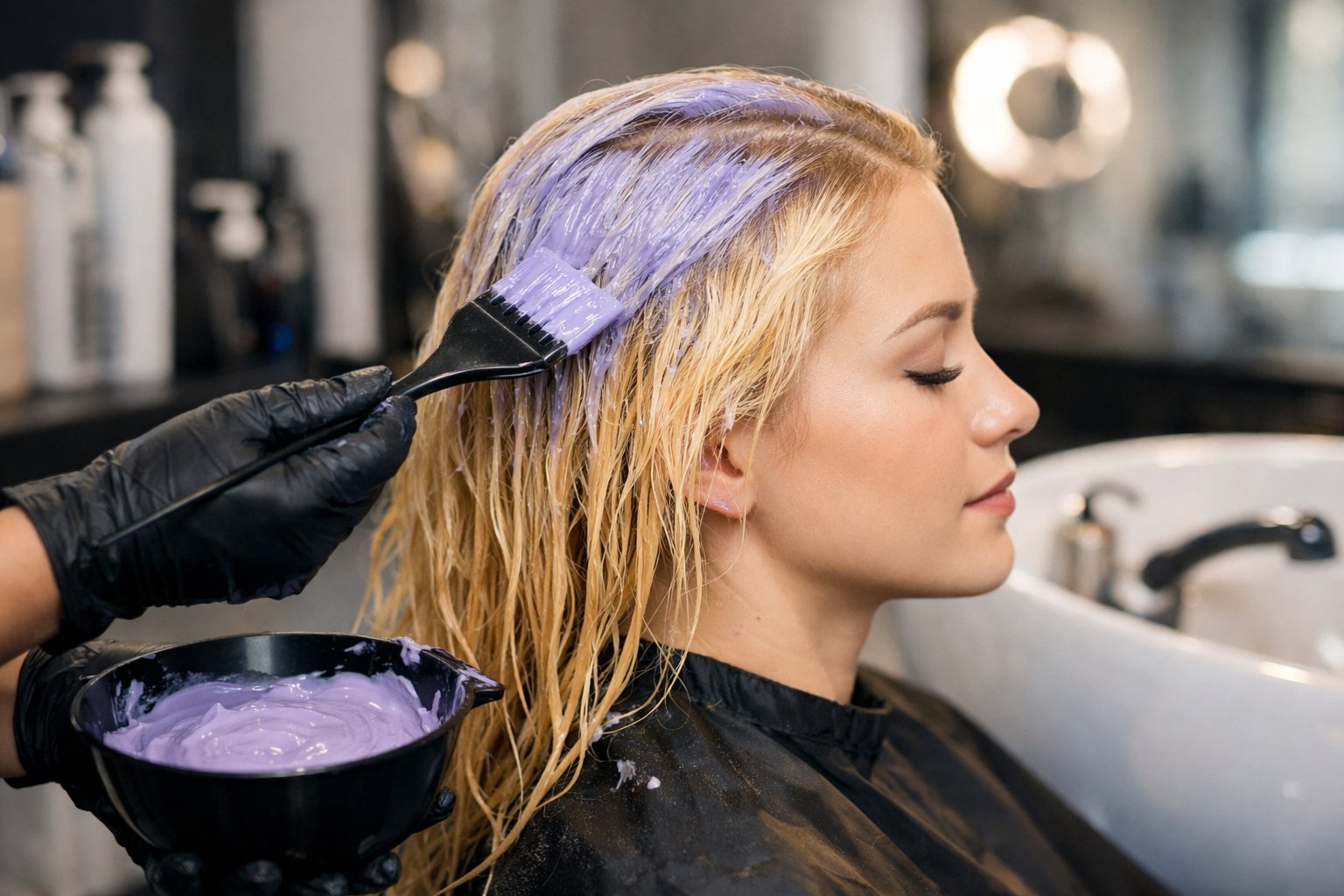 Cómo matizar un cabello rubio en casa