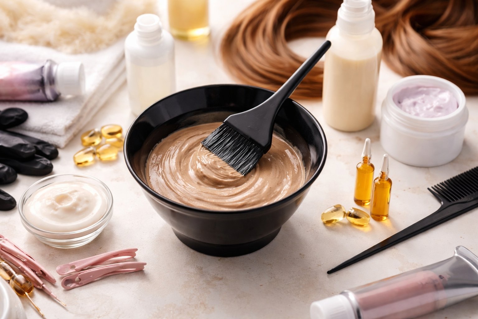 Cómo preparar un tinte para el cabello