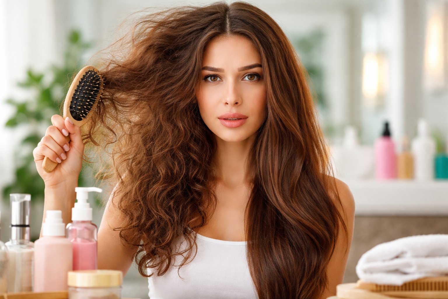 Cómo quitar el frizz del cabello