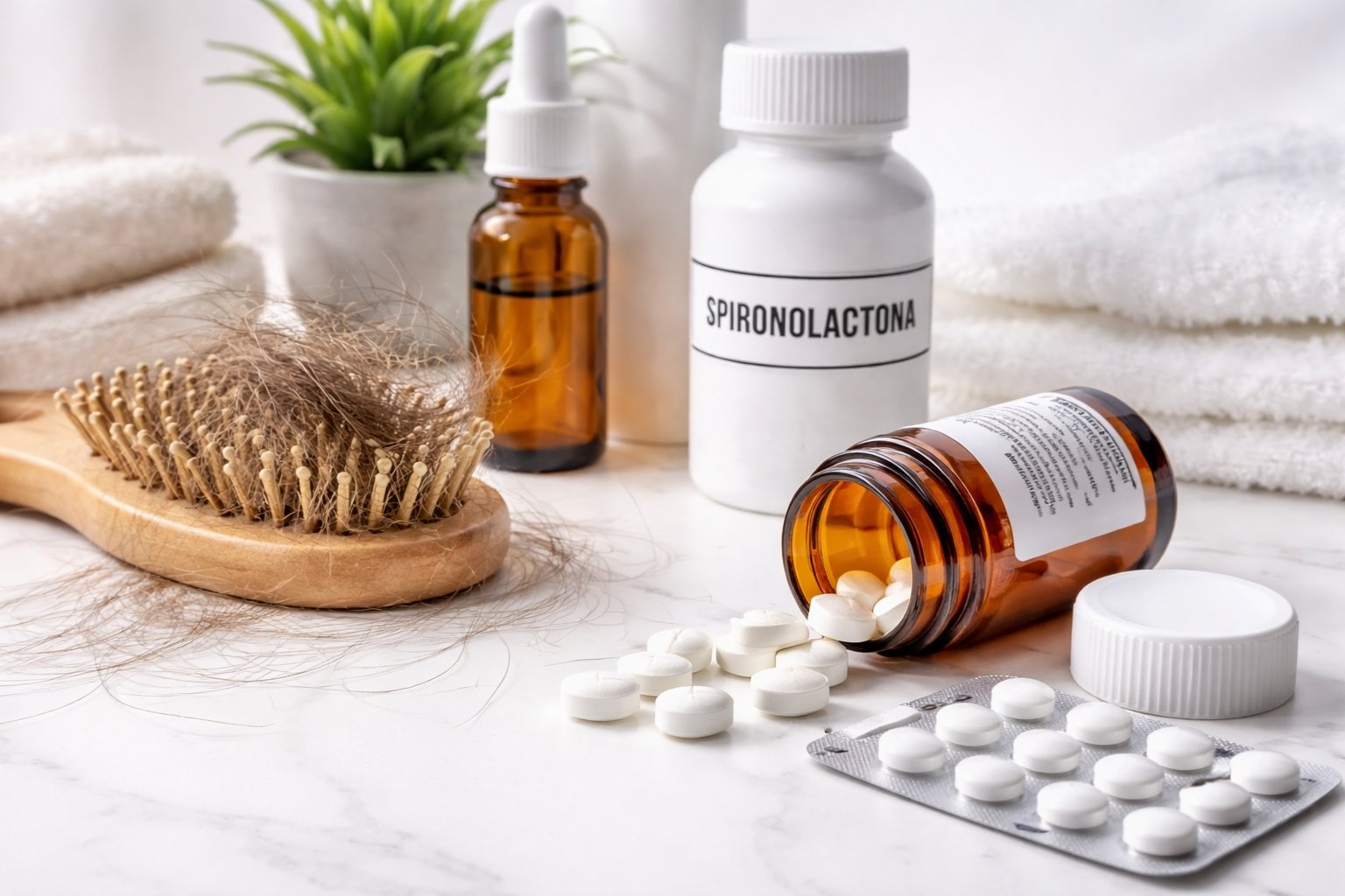 Cómo tomar espironolactona para la caída del cabello