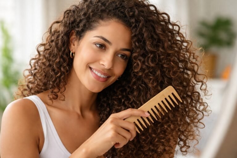 Con qué peine se debe peinar el cabello rizado