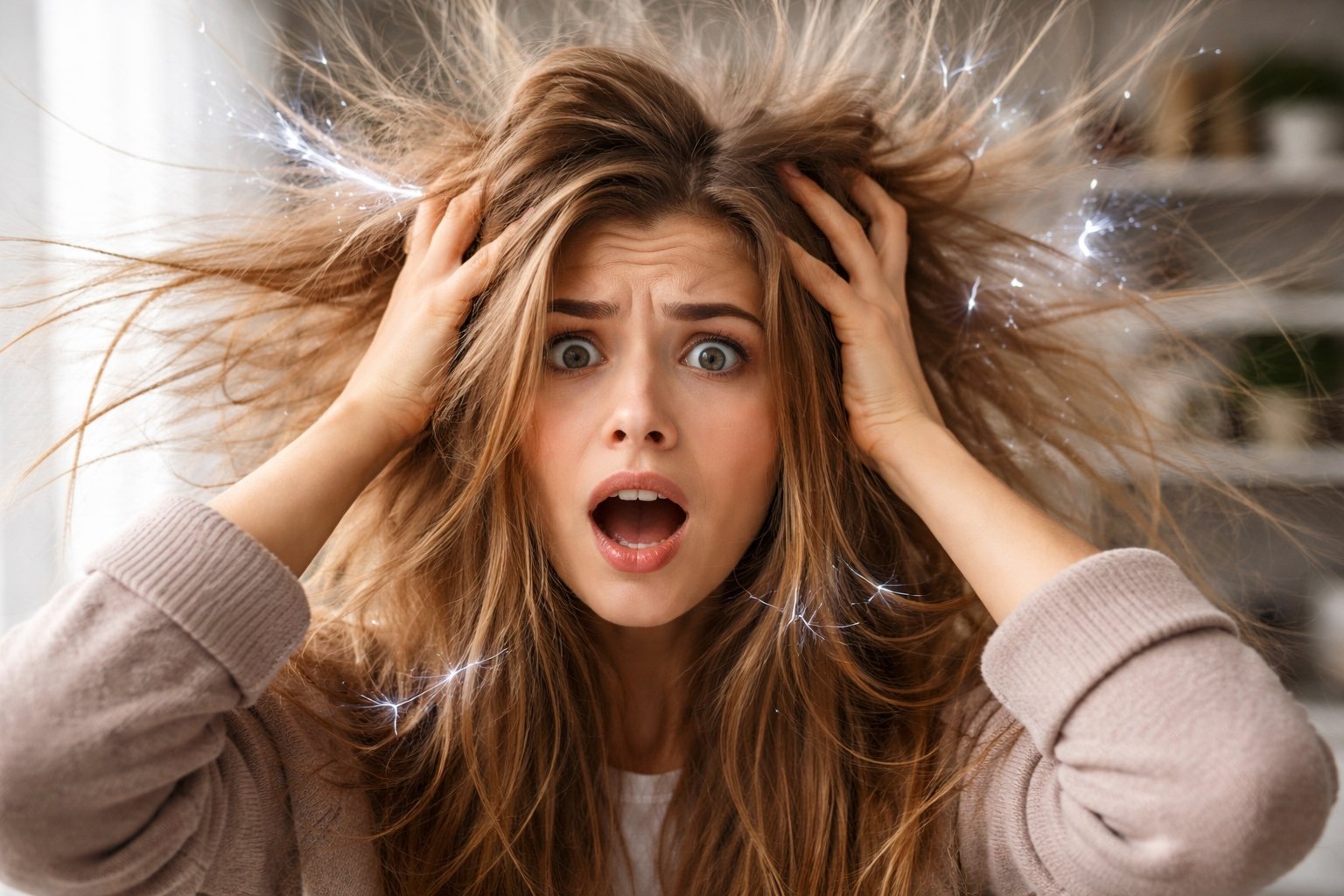 Es malo tener mucha electricidad en el cabello