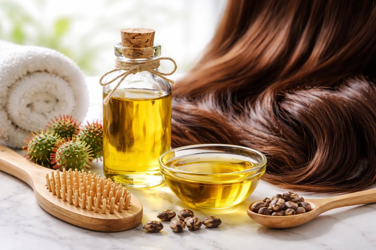 Para qué sirve el aceite de ricino en el cabello